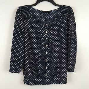 The Limited Polka Dot Blouse - Medium
